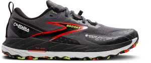 Brooks Cascadia 18 GTX (016 - Blackened Pearl/Black/Tomato)