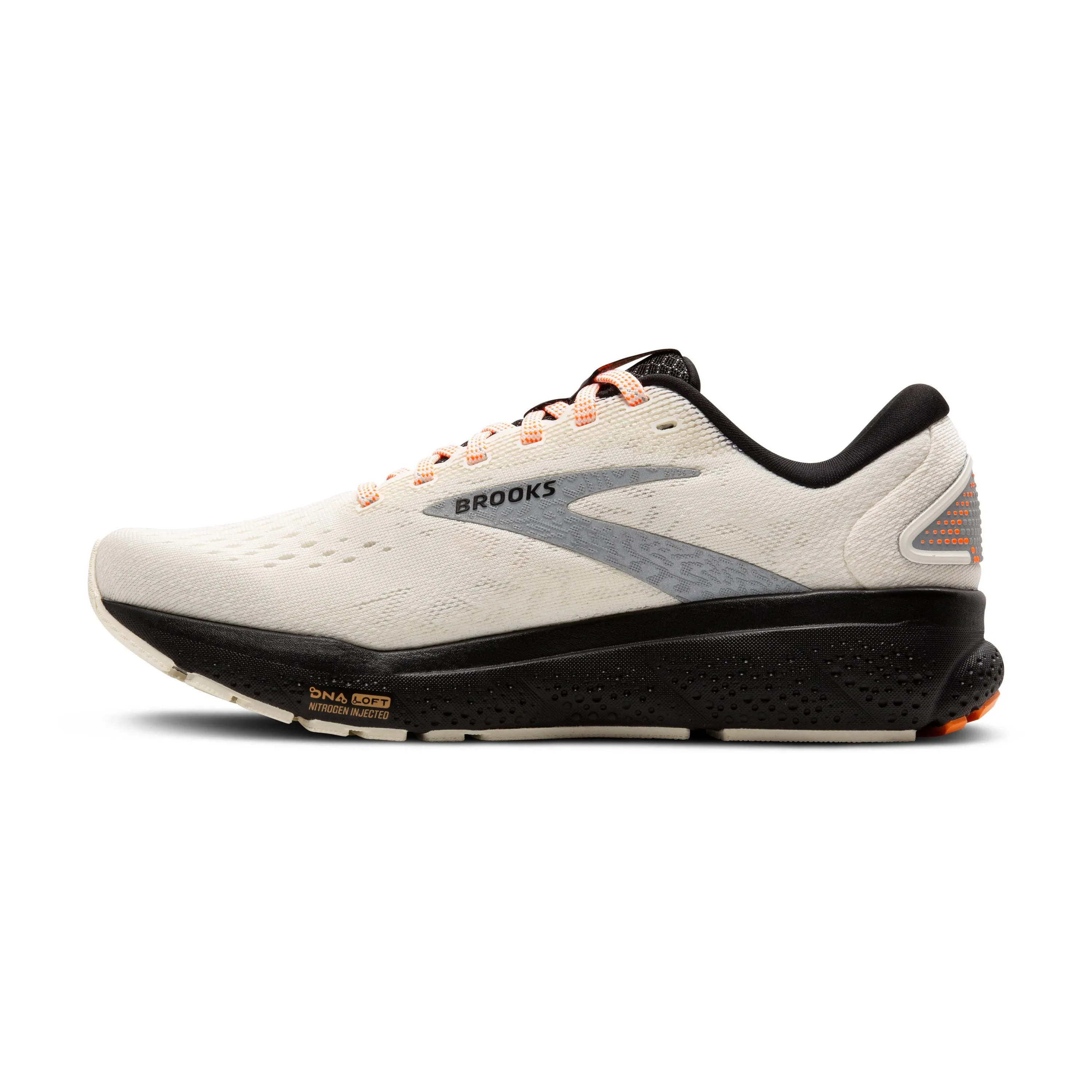 Brooks | Ghost 16 | Women's | Ecru/Orange/Black