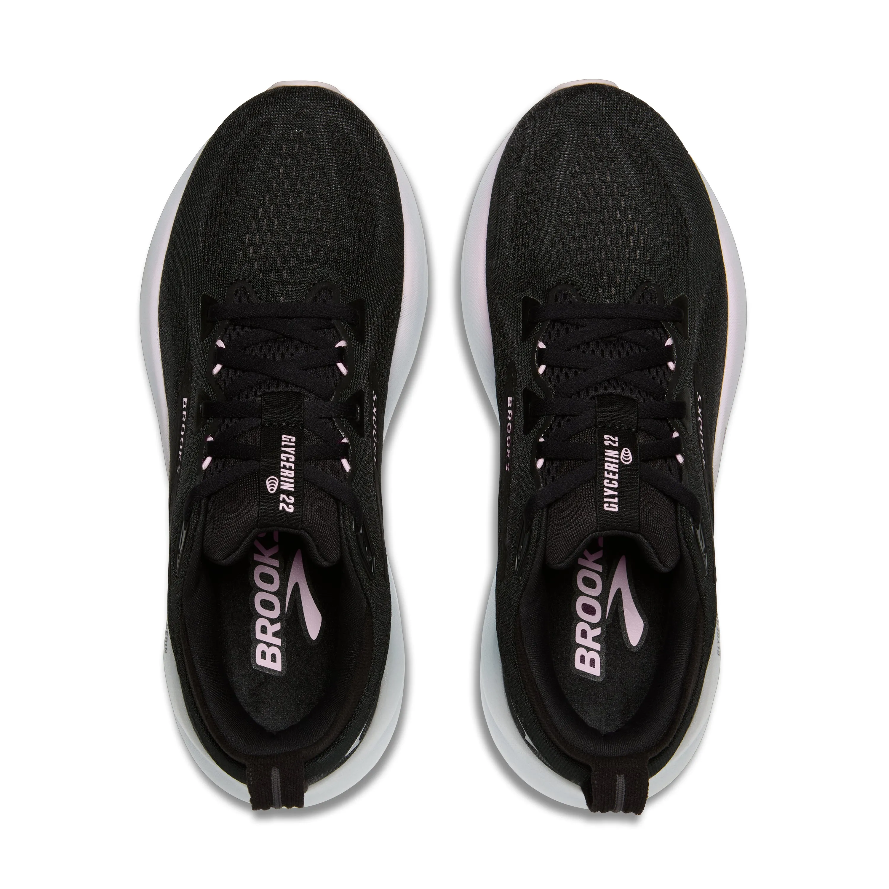 Brooks | Glycerin 22 | Women's | Black/Orchid Ice/White