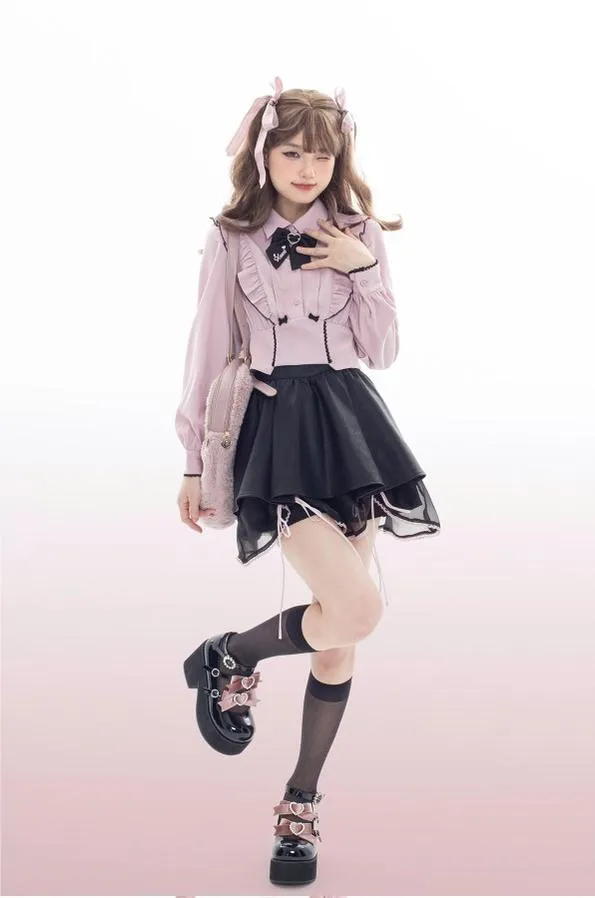 (Buy For Me)~Sheep Puff~Sweet Lolita Heel Punk Platform Shoes