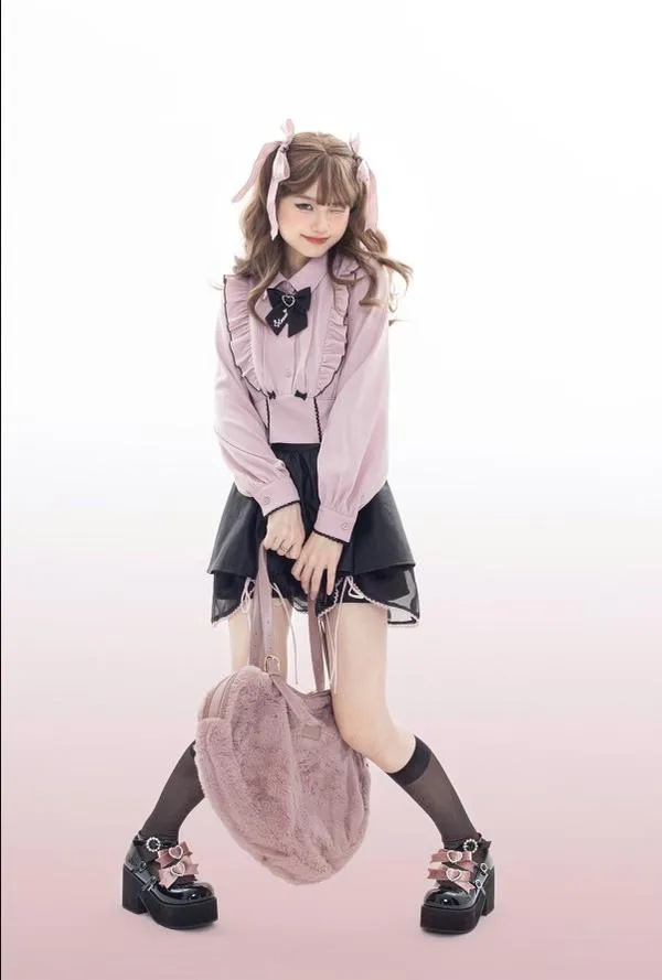 (Buy For Me)~Sheep Puff~Sweet Lolita Heel Punk Platform Shoes