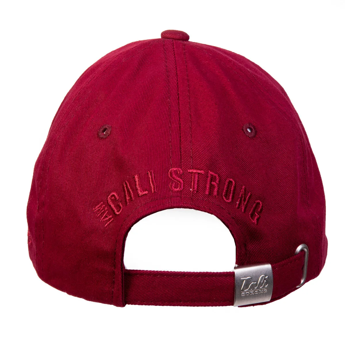 CALI Strong Classic Dad Hat Morale Patch Red