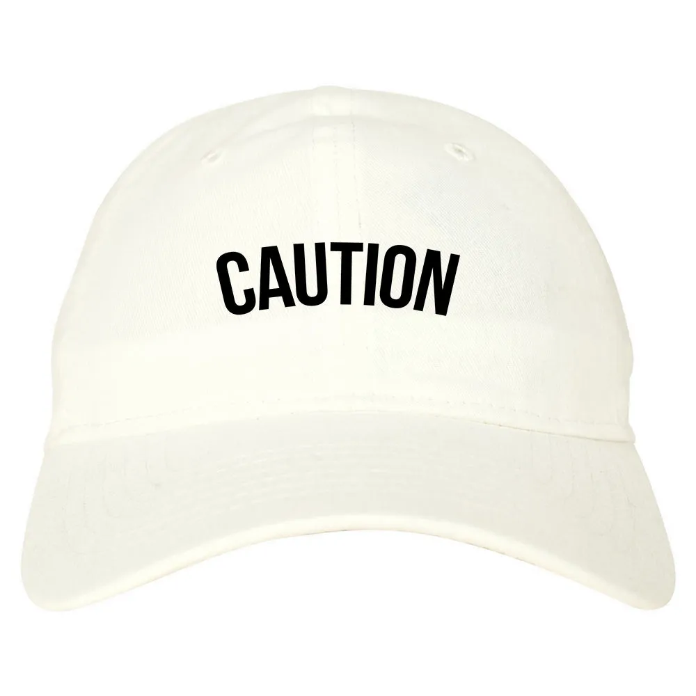 Caution Mens Dad Hat