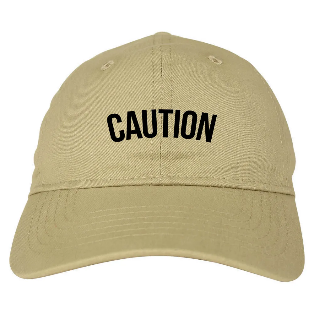 Caution Mens Dad Hat