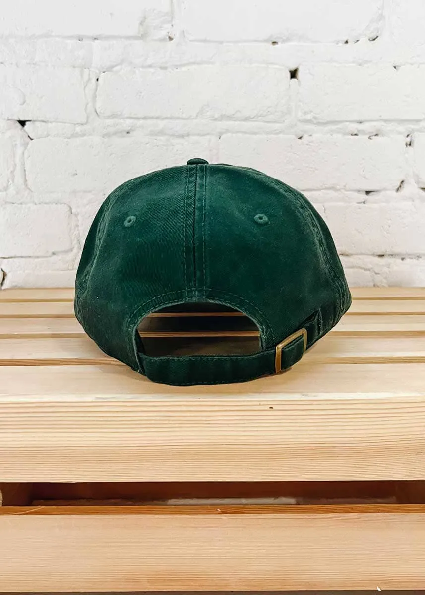 Chi City Cursive Dad Hat - Green