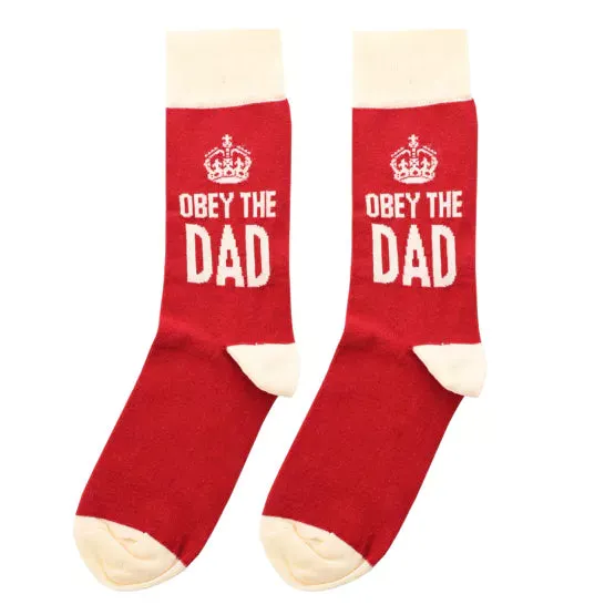 Civil Defence Obey The Dad Men's Socks