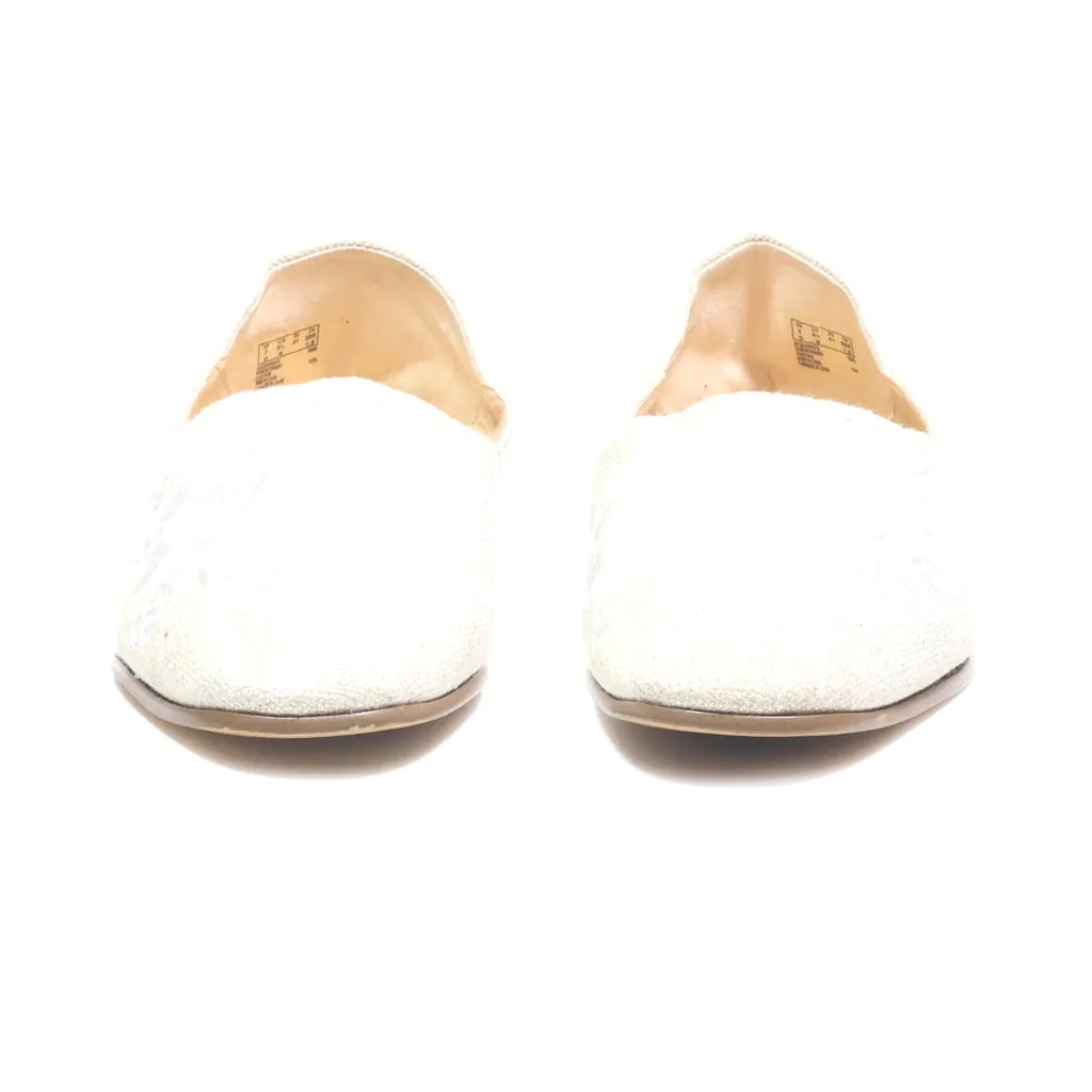 Clarks Slip Ons Fabric Beige Colour For Women