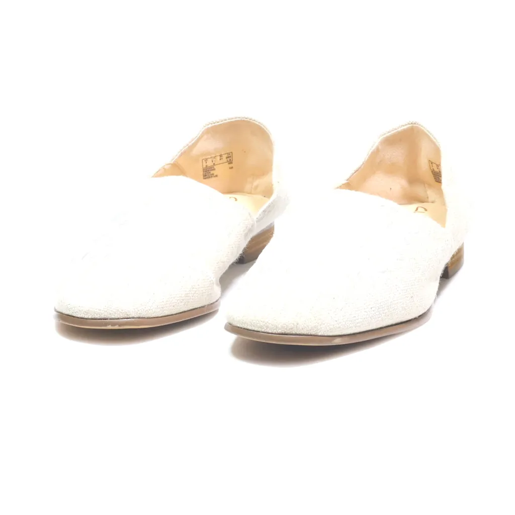 Clarks Slip Ons Fabric Beige Colour For Women