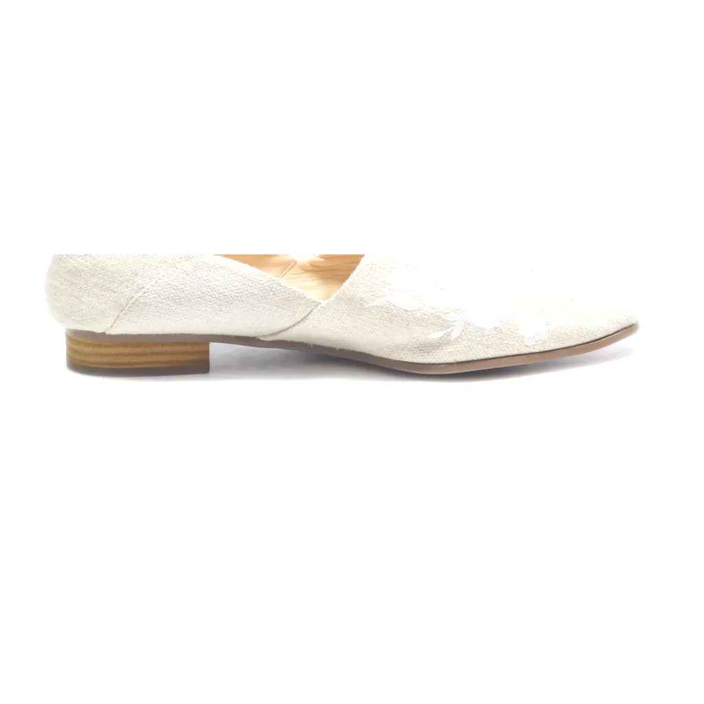 Clarks Slip Ons Fabric Beige Colour For Women