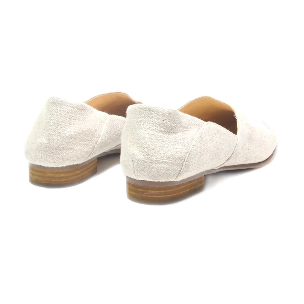 Clarks Slip Ons Fabric Beige Colour For Women