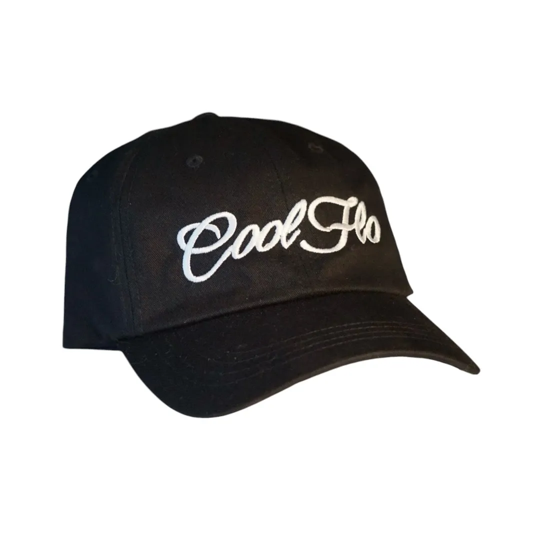 Classic Script Dad Cap - Black