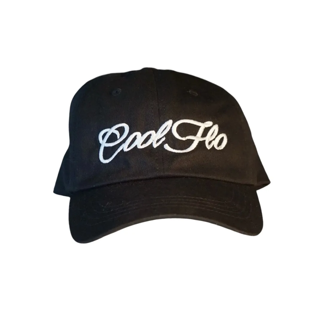 Classic Script Dad Cap - Black