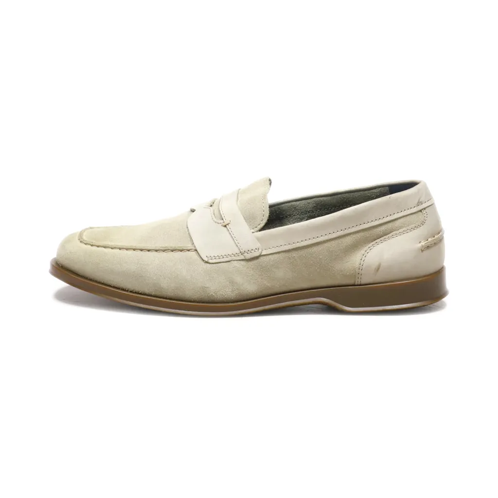 Cole Haan Casual Slip Ons Suede Grey Colour For Men