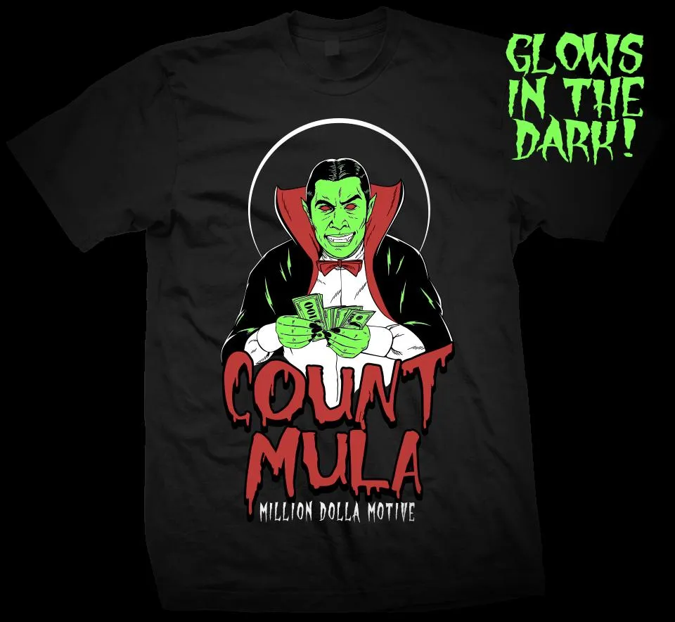 Count Mula - Black T-Shirt (Glow In The Dark)