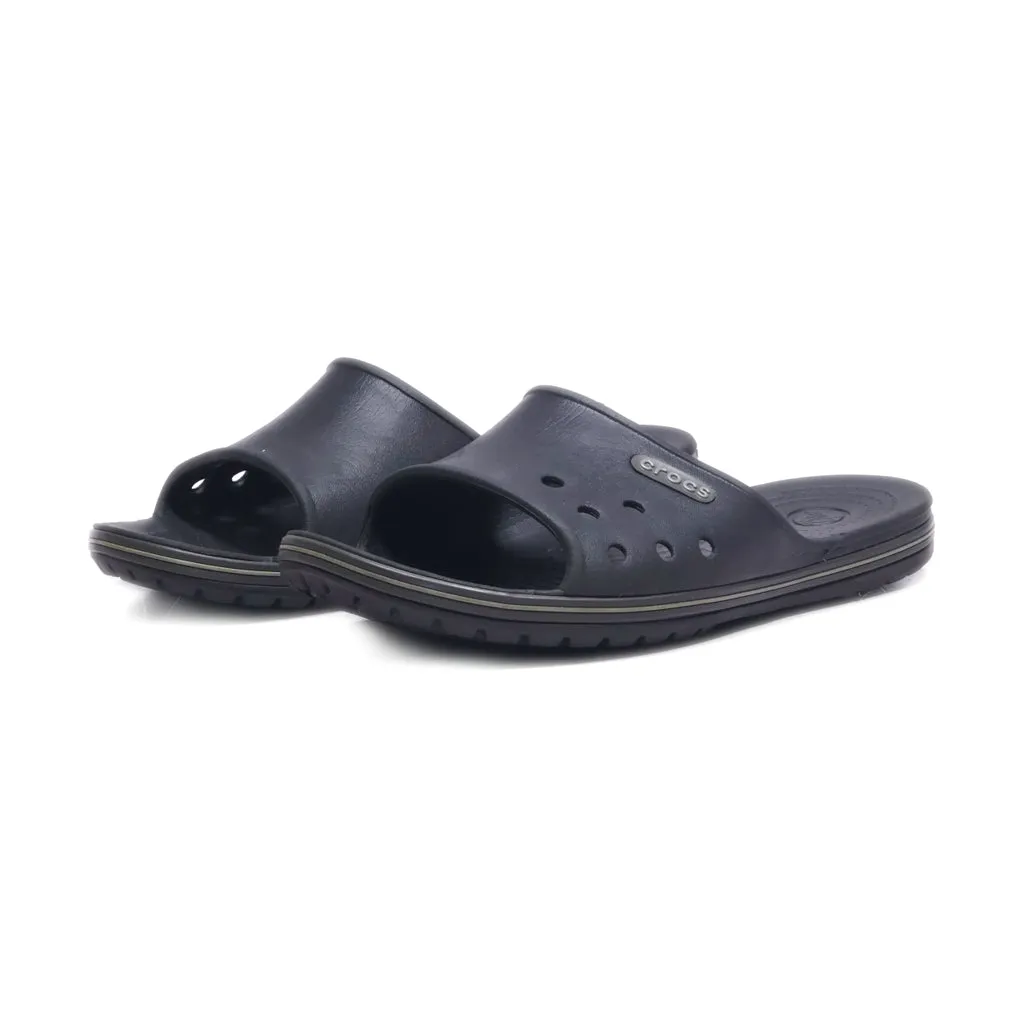 Crocs Crocband Iii Sliders Rubber Black Colour For Women