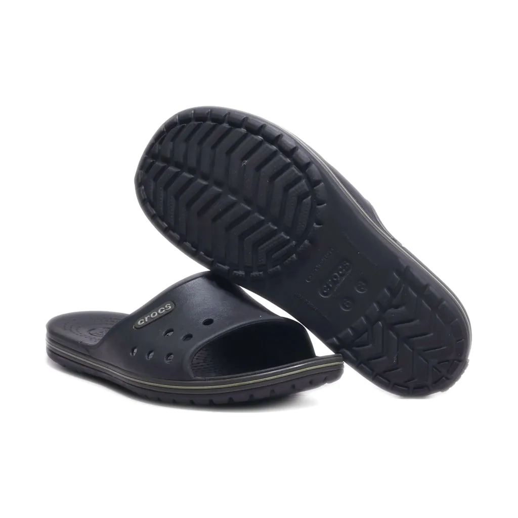 Crocs Crocband Iii Sliders Rubber Black Colour For Women