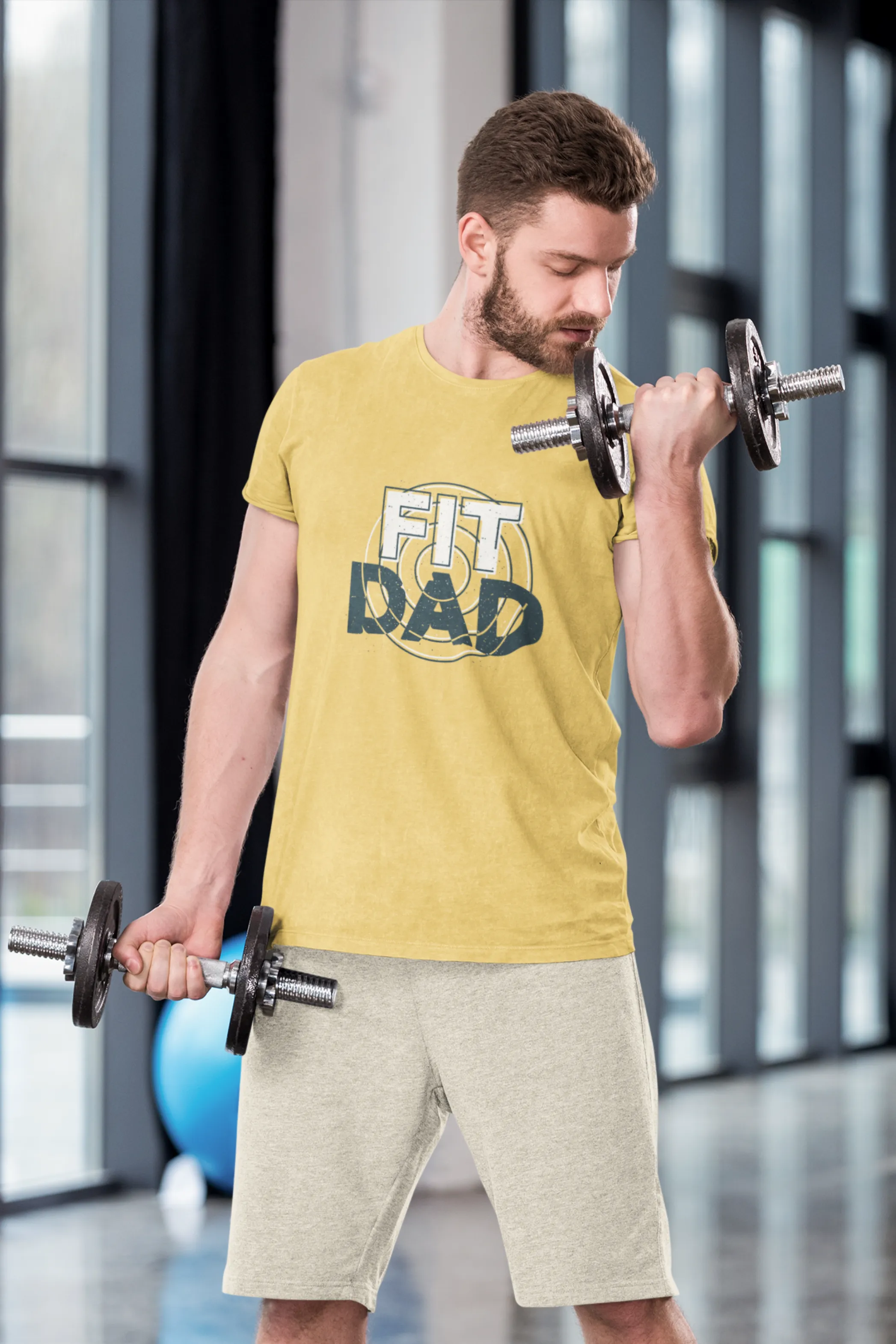 Dad Fit Printed T-shirt for men