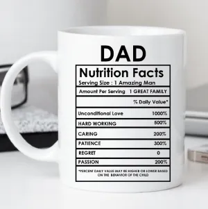 Dad Nutritional Facts Mug