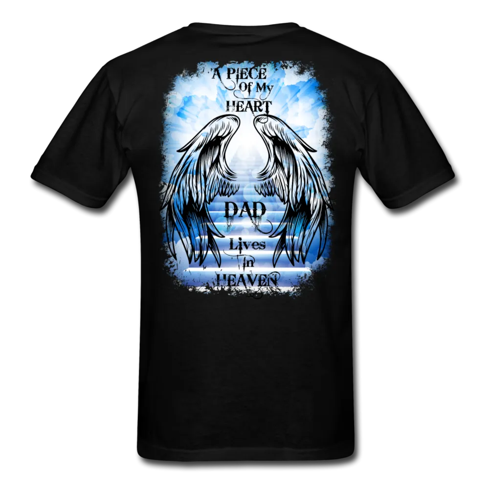 Dad Wings Of Heaven Memorial Tee