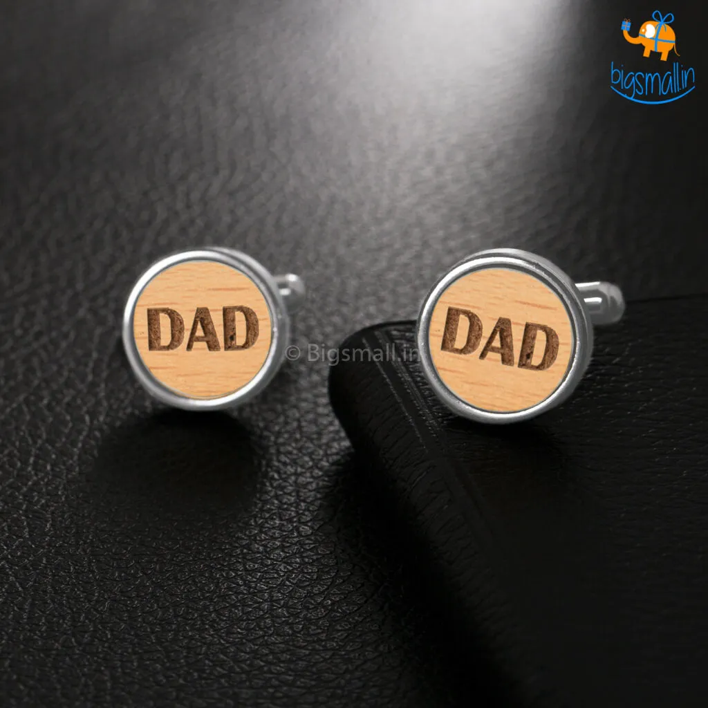 Dad Wooden Cufflinks