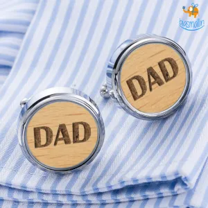 Dad Wooden Cufflinks