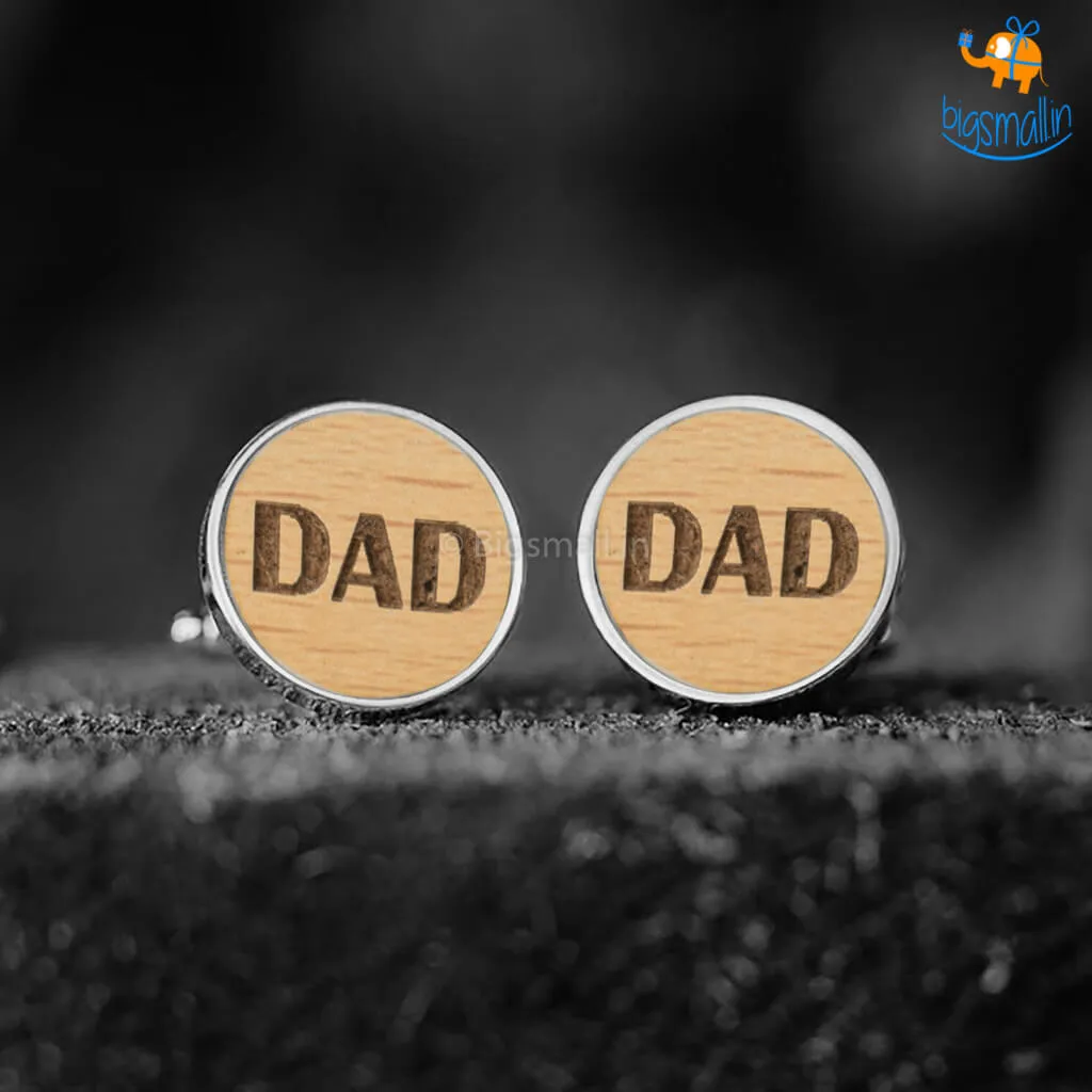 Dad Wooden Cufflinks