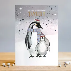 Daddy Penguins Christmas Card