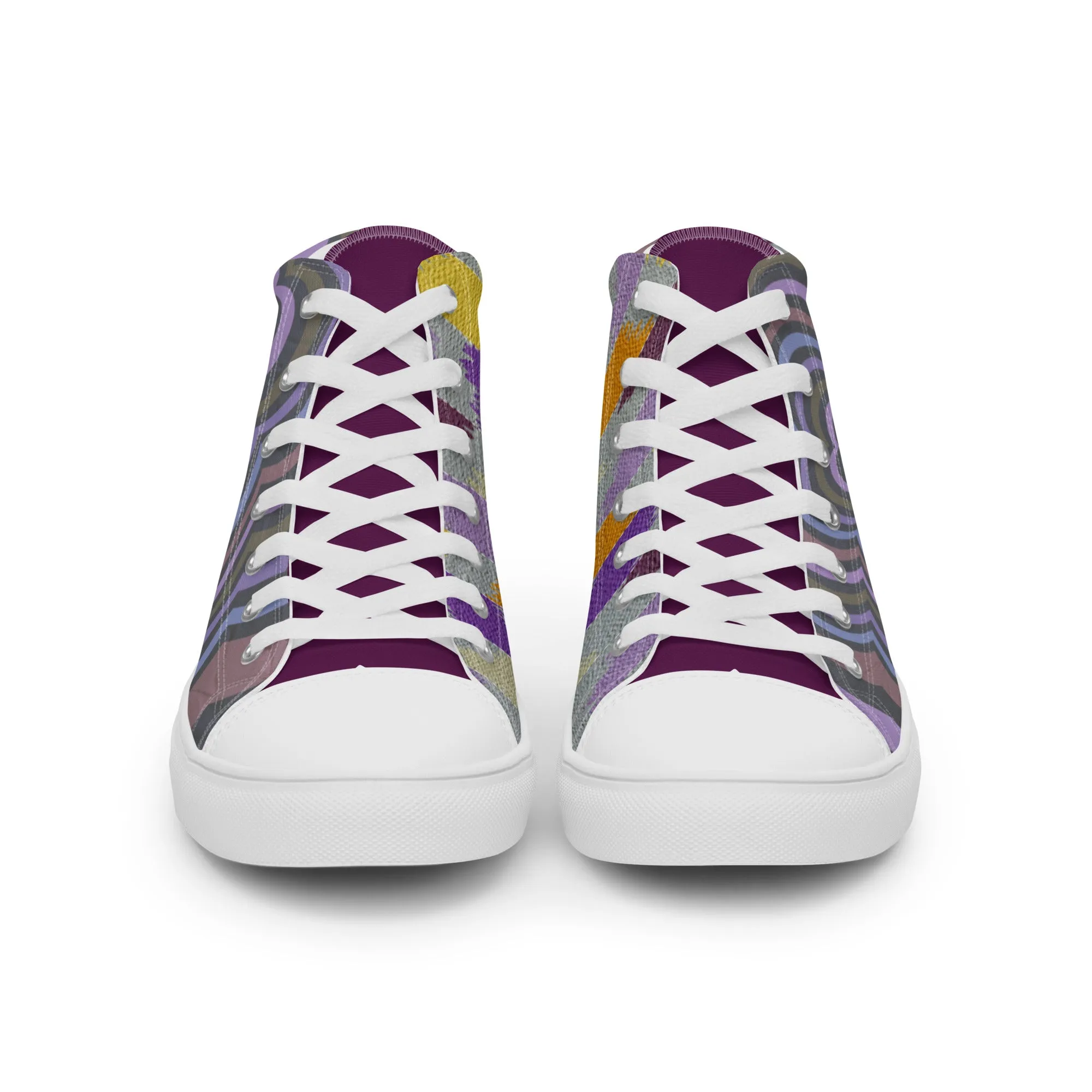 Dapper Women’s Lace-Up Canvas High-Top Sneakers