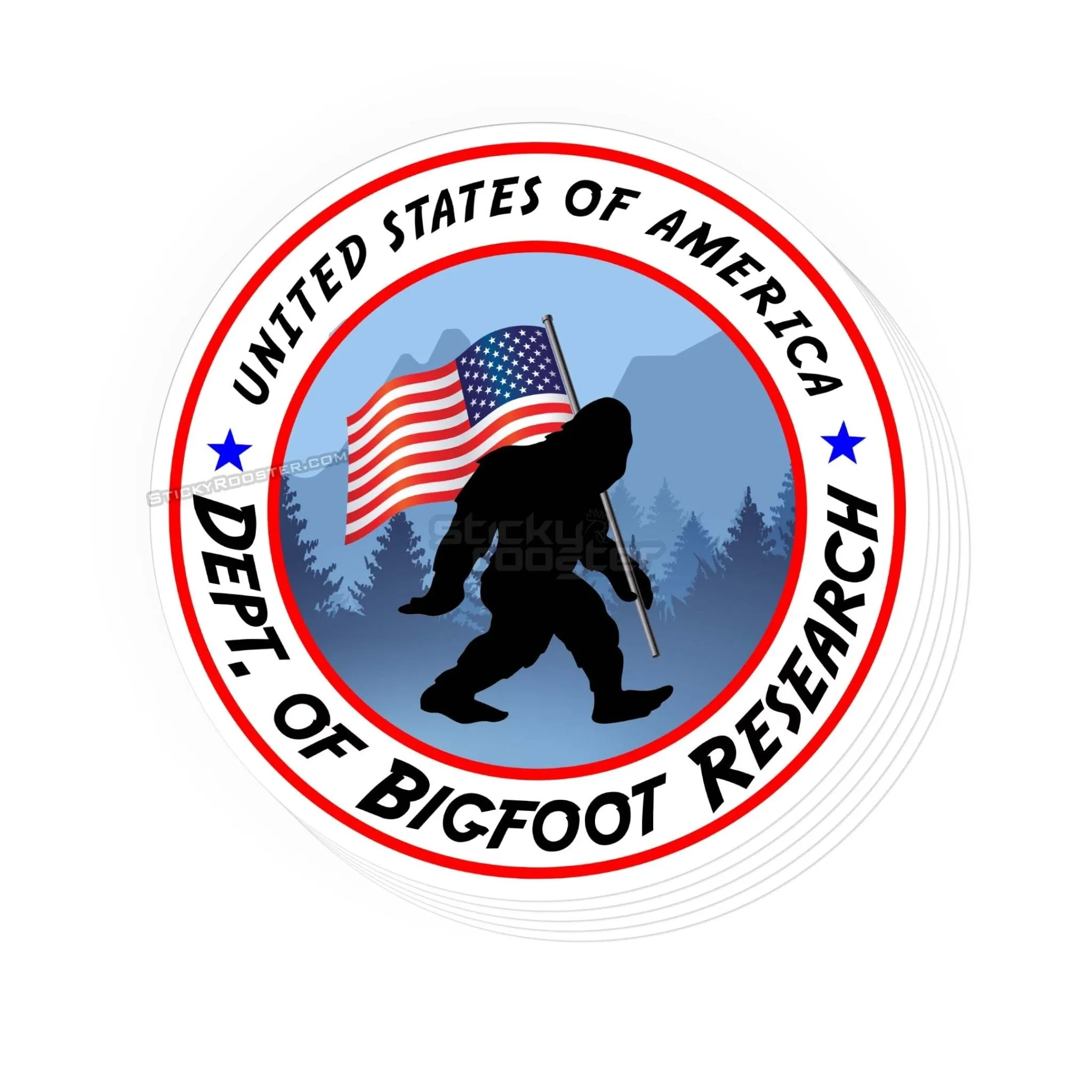 Dept of Bigfoot Research sticker