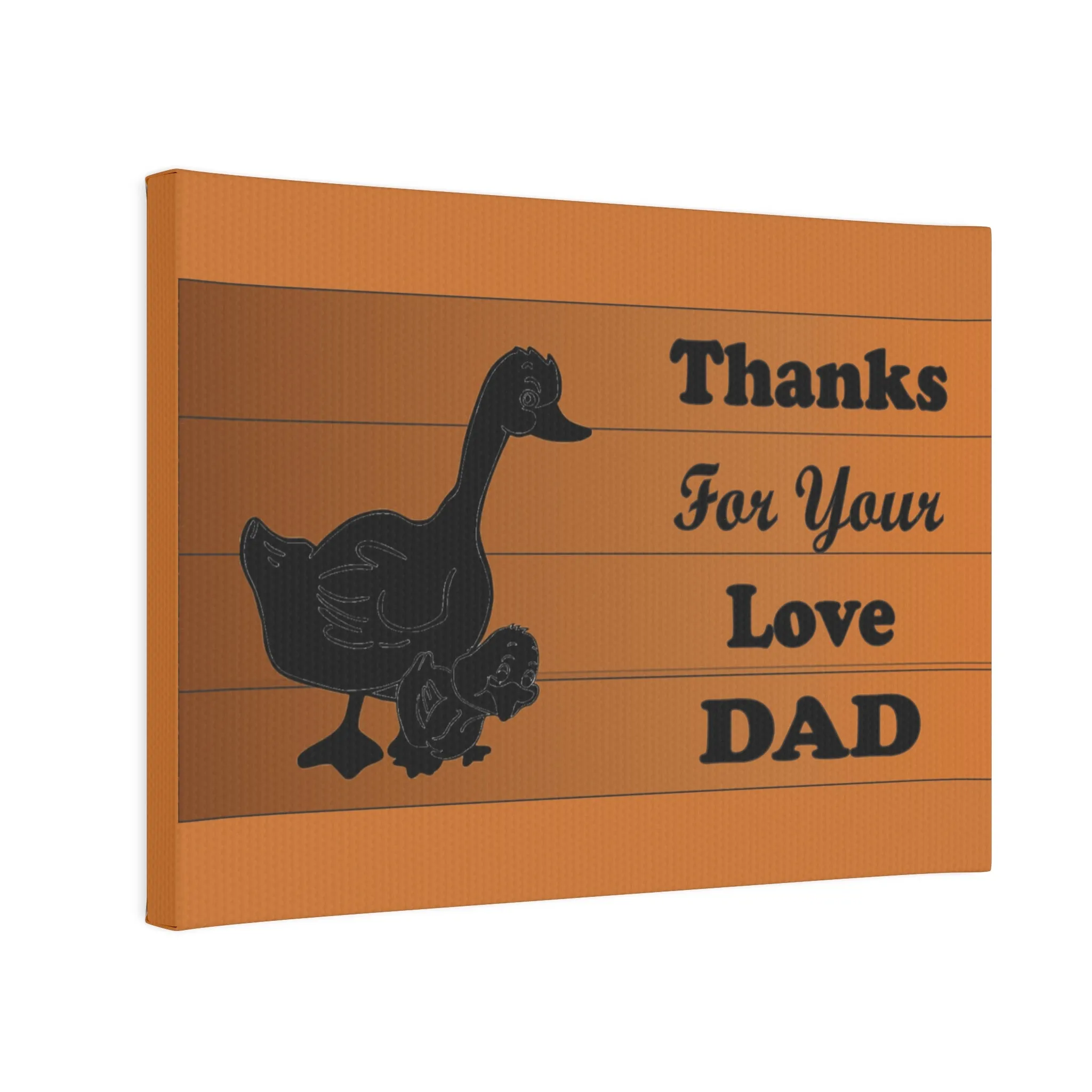 Ducks Canvas Photo Tile - Thanks For Your Love Dad