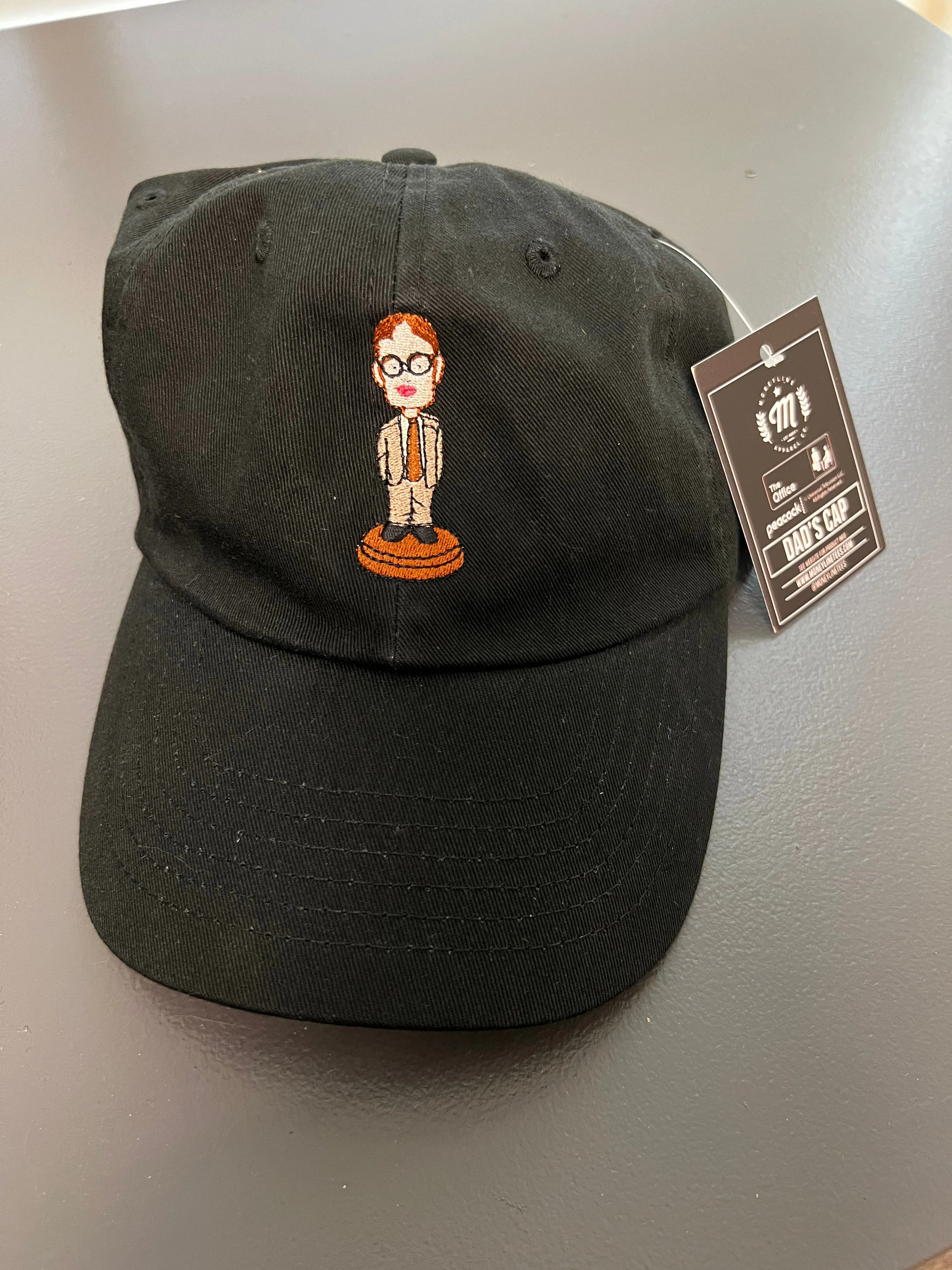 Dwight Bobblehead - Classic Dad Hat Black