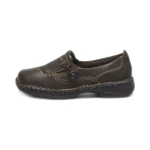 Earth Spirit Flat Shoes Leather Brown Colour For Women