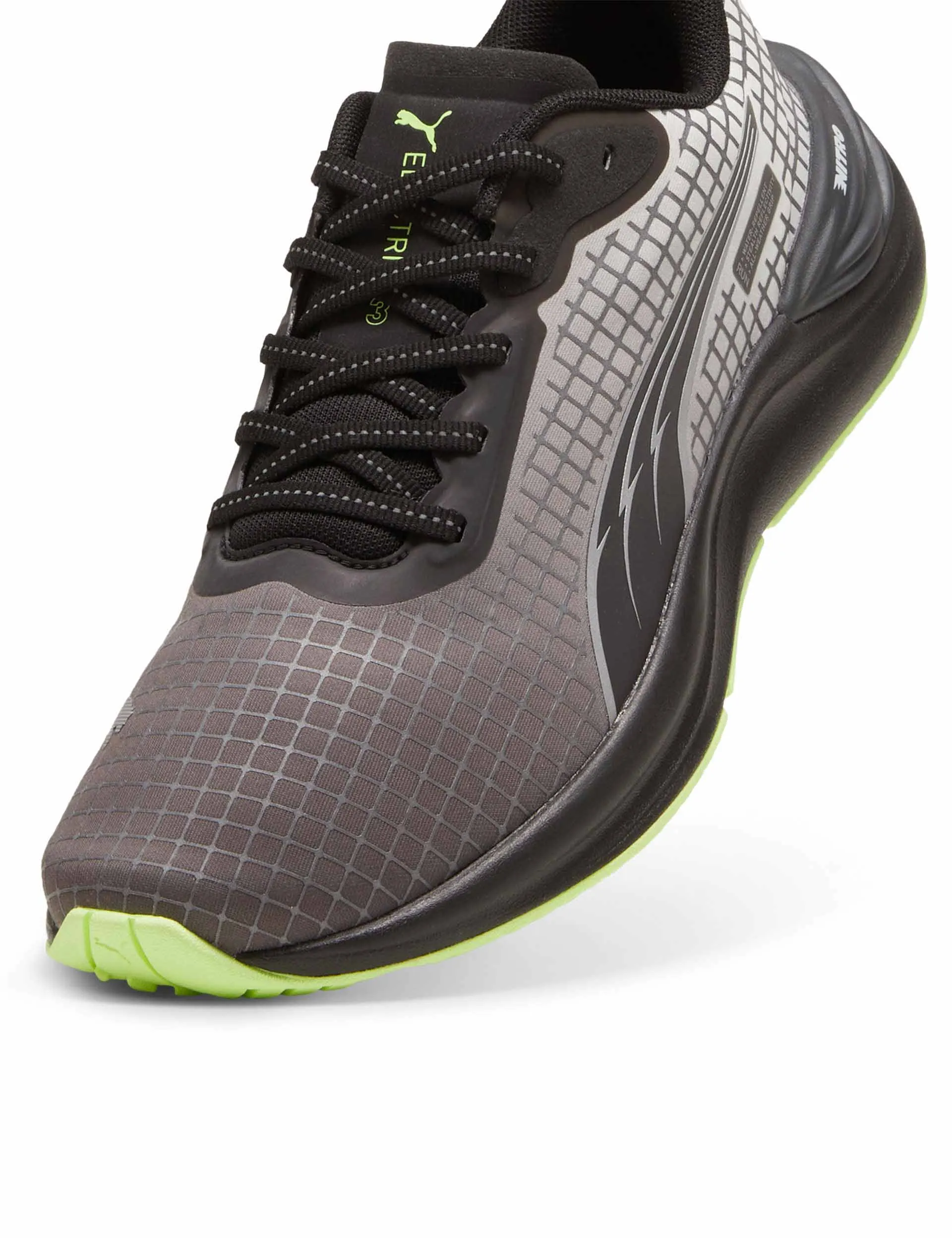 Electrify NITRO 3 TR Running Shoes - Black/Galactic Grey/Fizzy Apple