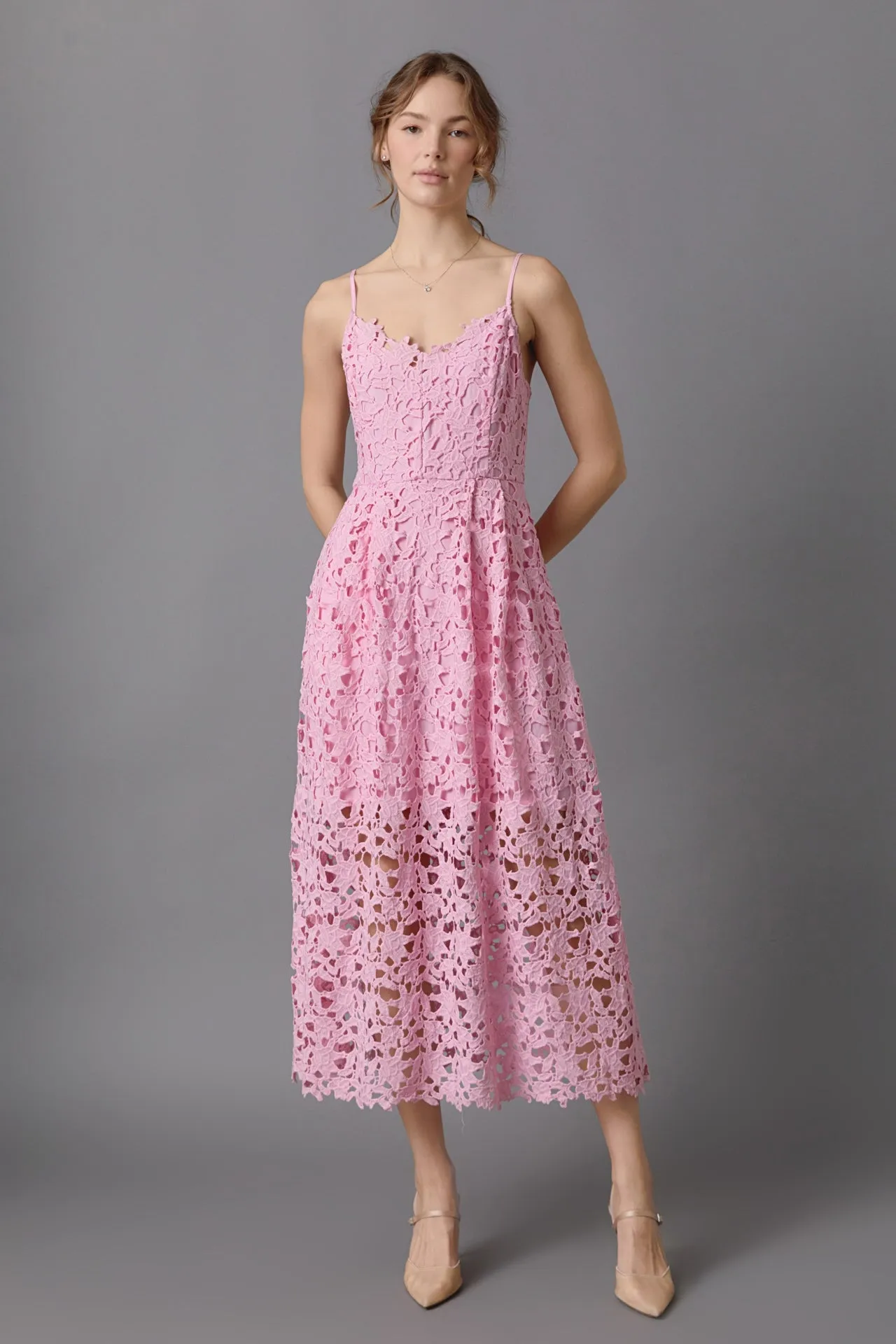 Endless Rose - Lace Midi Dress