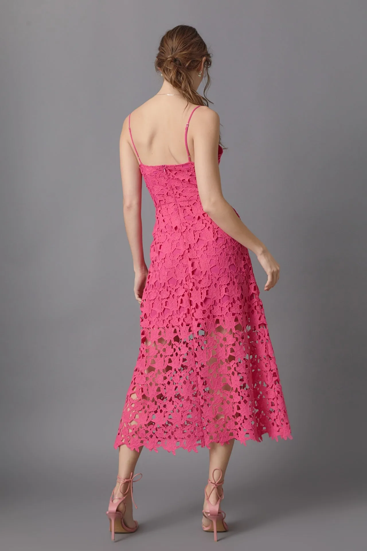 Endless Rose - Lace Midi Dress