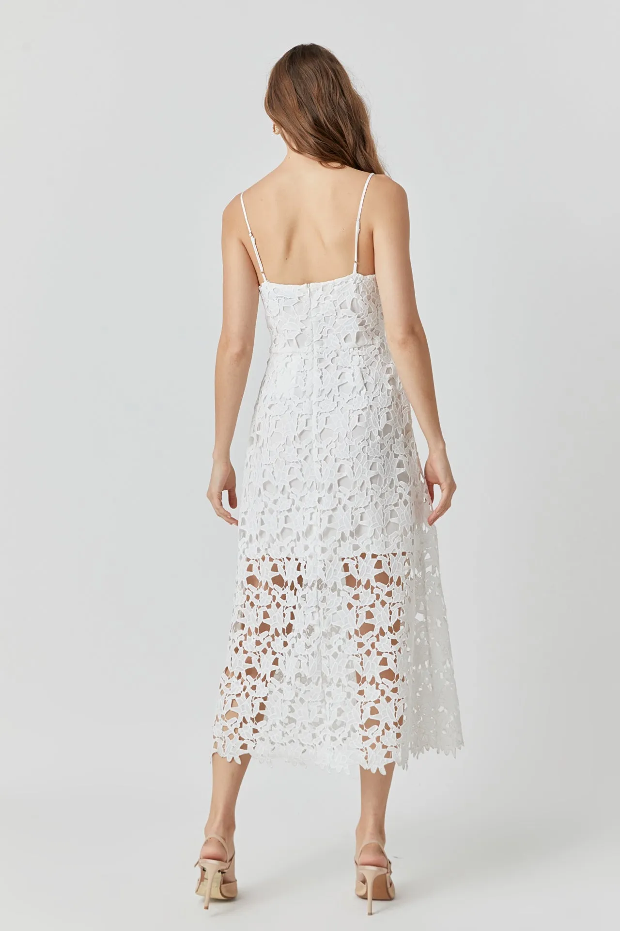 Endless Rose - Lace Midi Dress