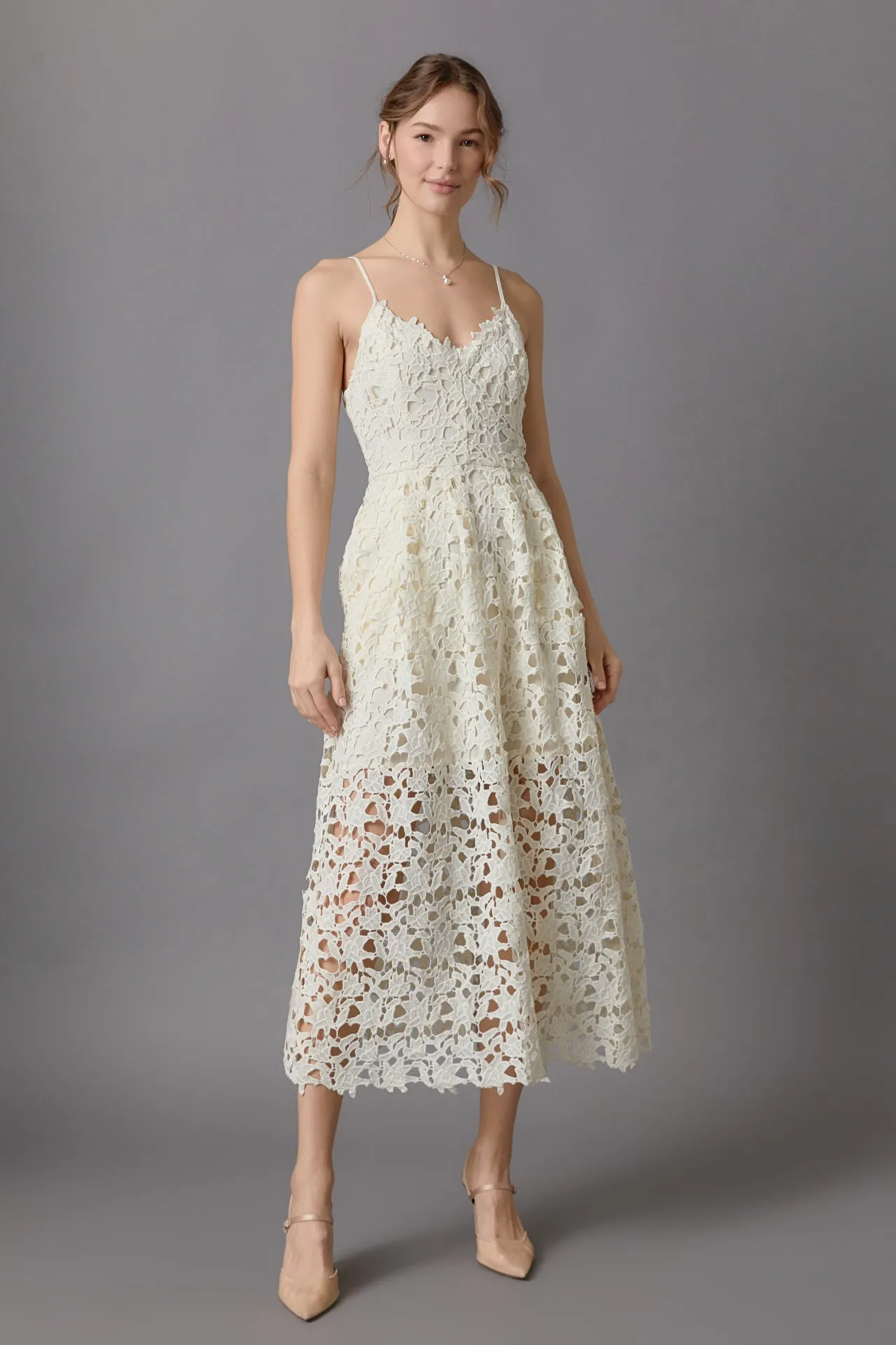 Endless Rose - Lace Midi Dress