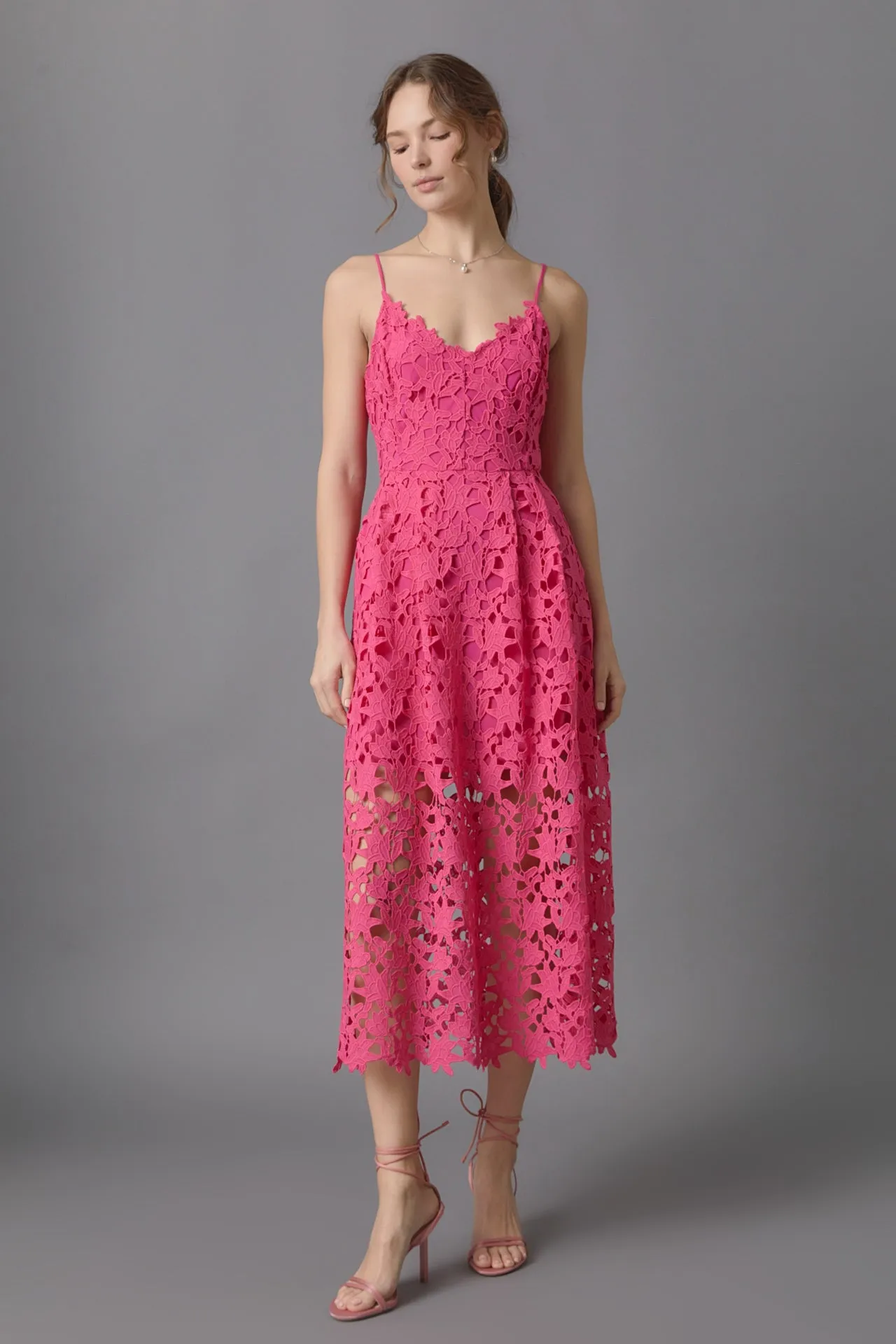 Endless Rose - Lace Midi Dress