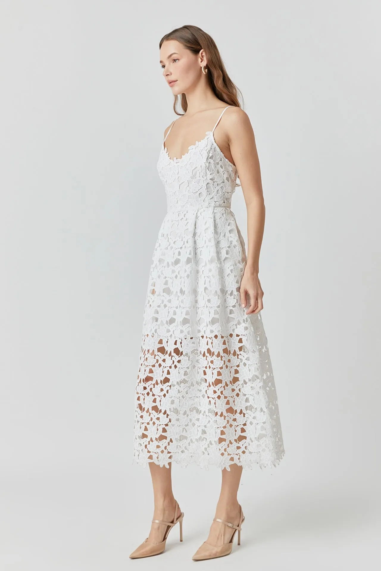 Endless Rose - Lace Midi Dress