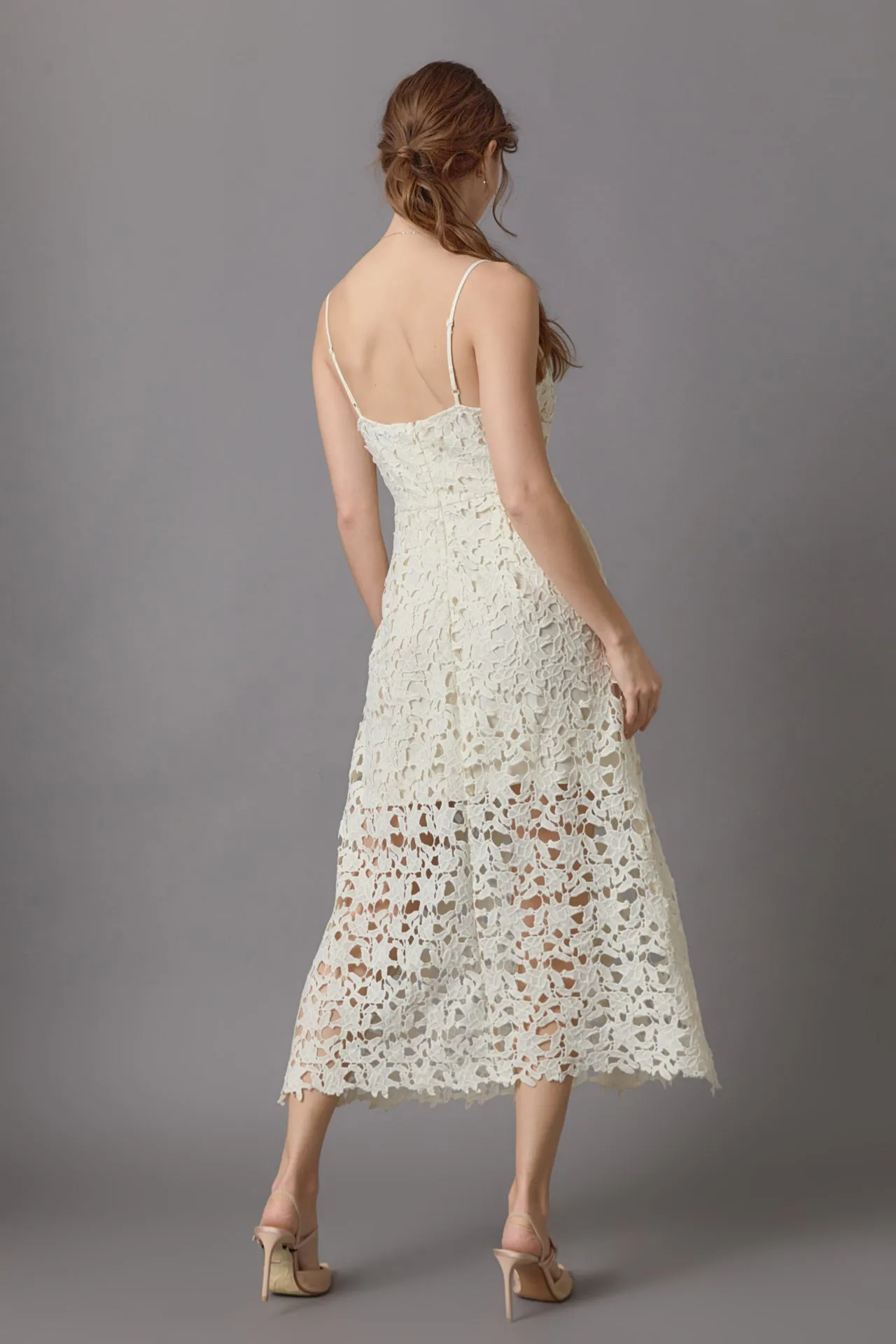 Endless Rose - Lace Midi Dress