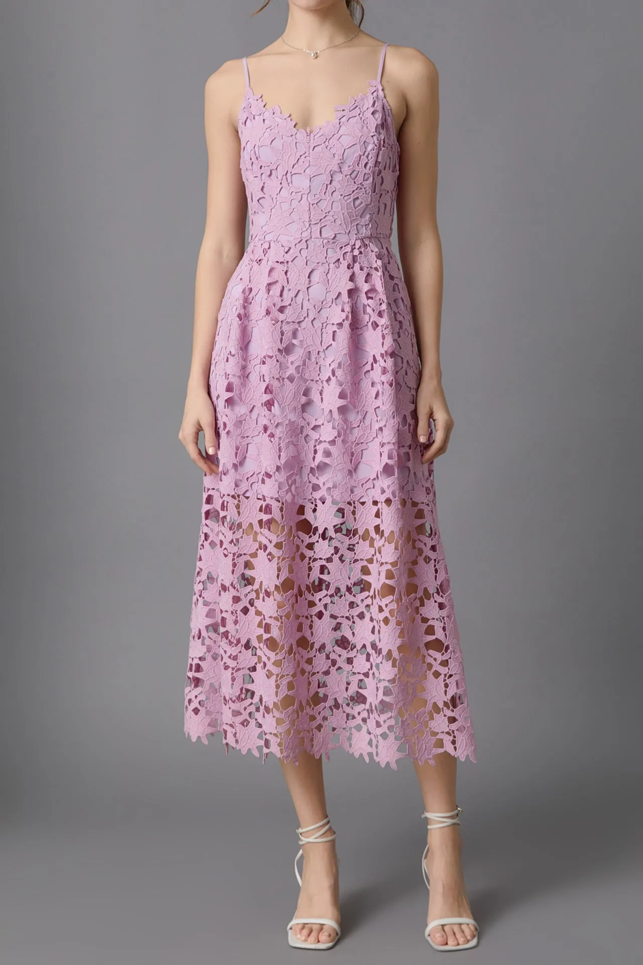 Endless Rose - Lace Midi Dress