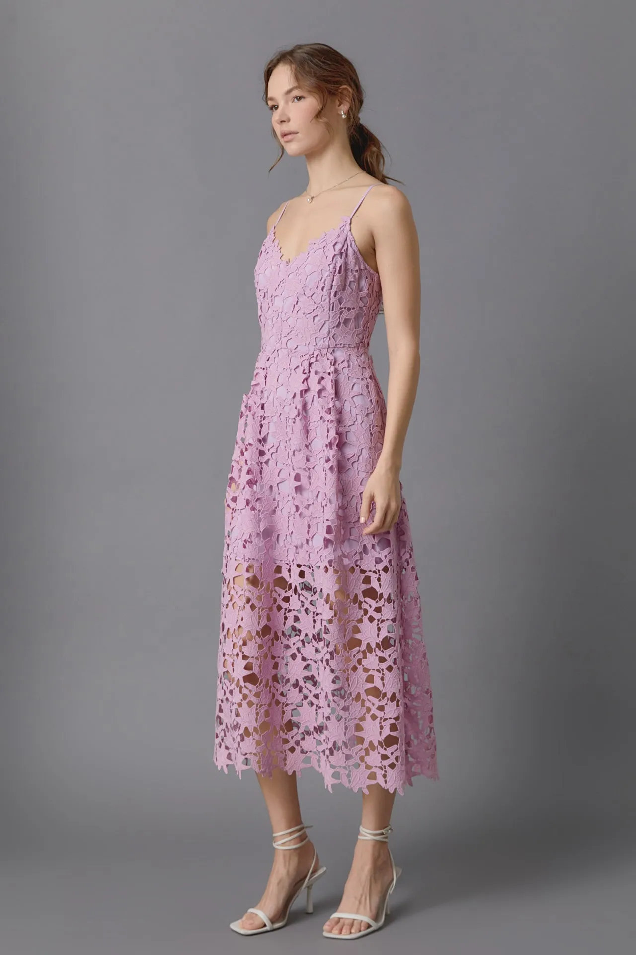 Endless Rose - Lace Midi Dress