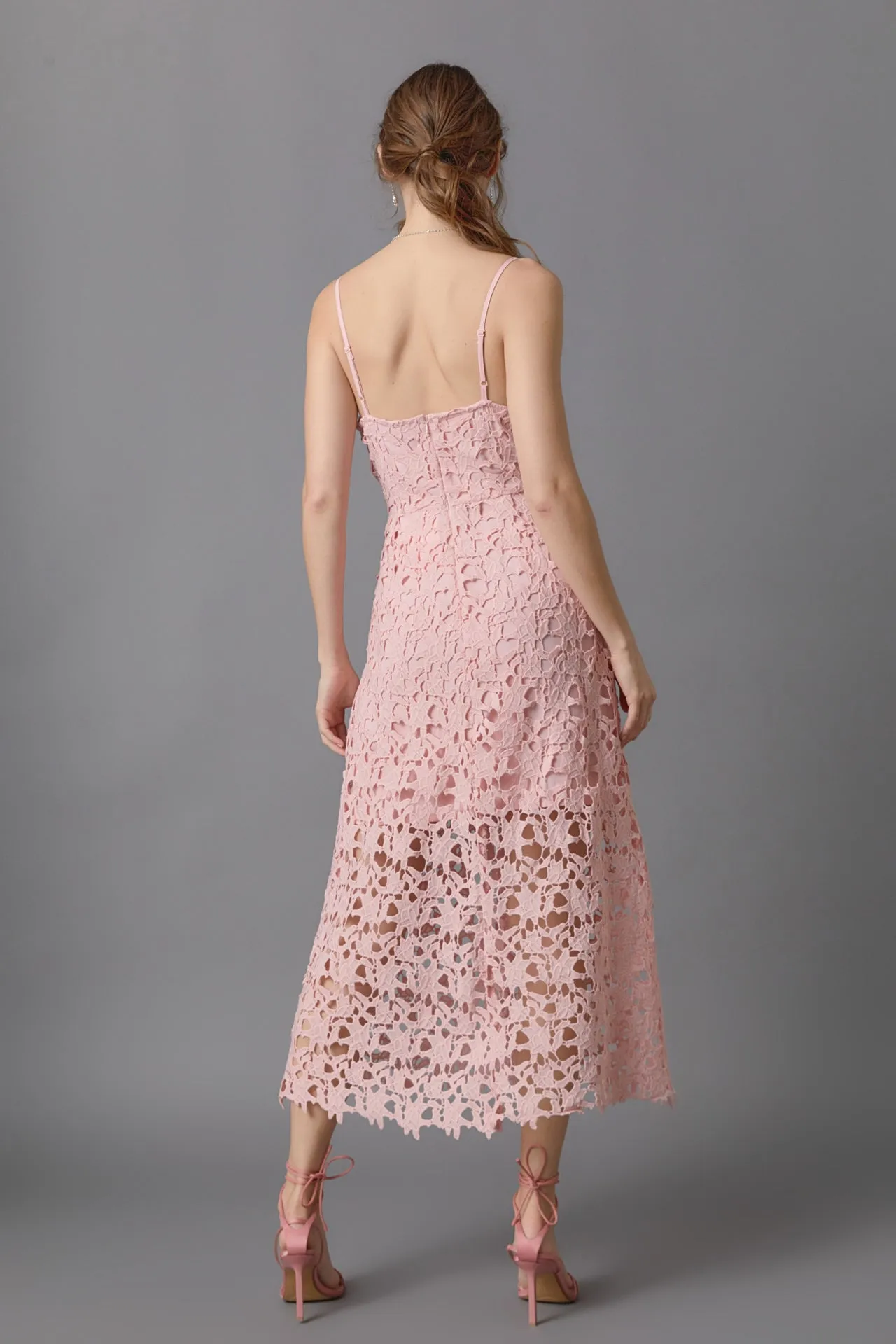 Endless Rose - Lace Midi Dress