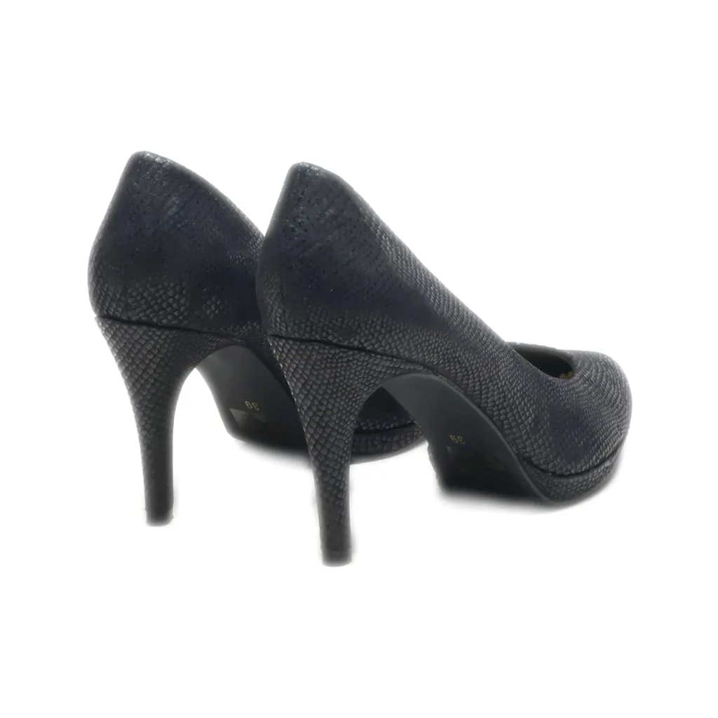 Eram High-Heel Shoes Leather Black Colour For Women