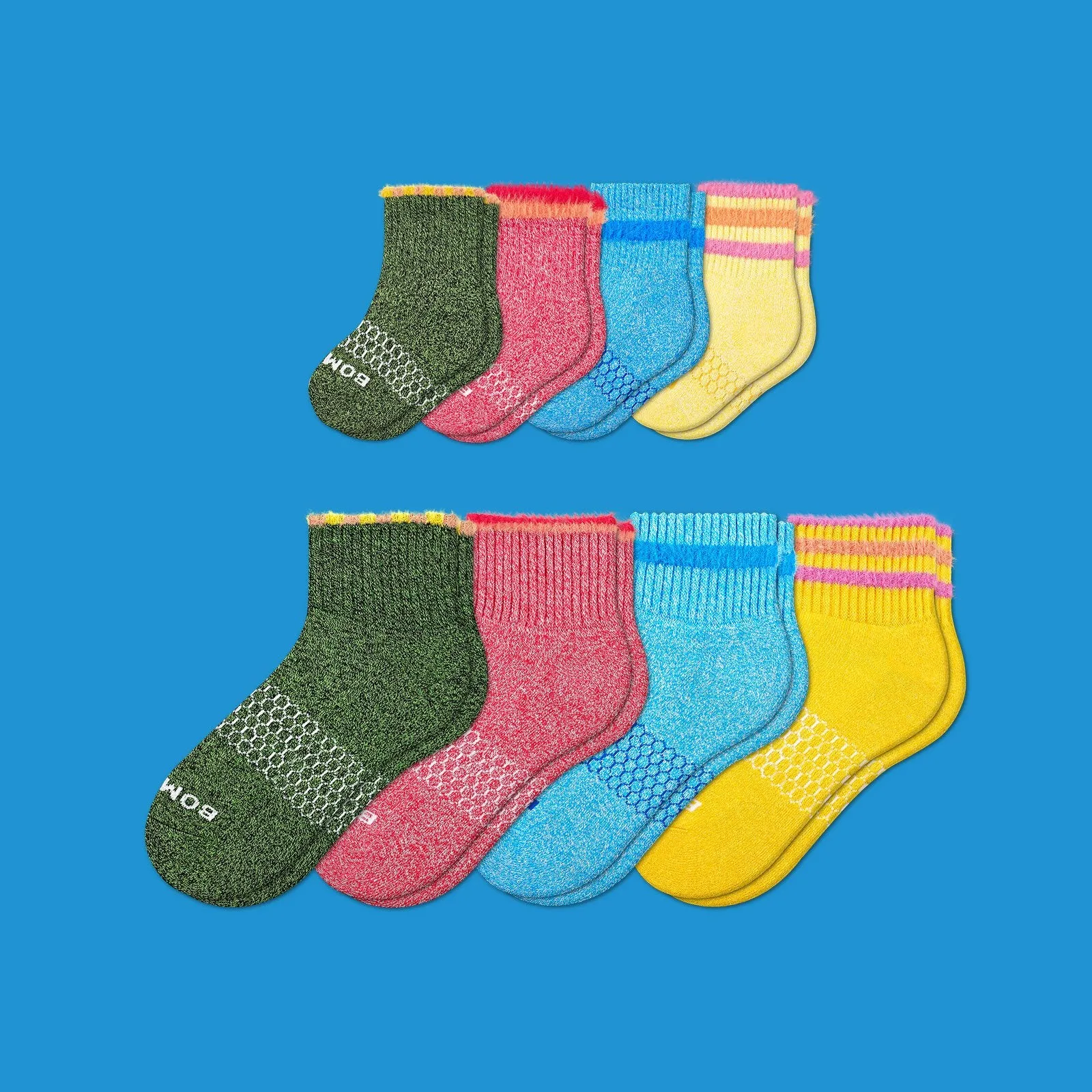 Father-Toddler Fuzzy Sesame Street Sock 8-Pack