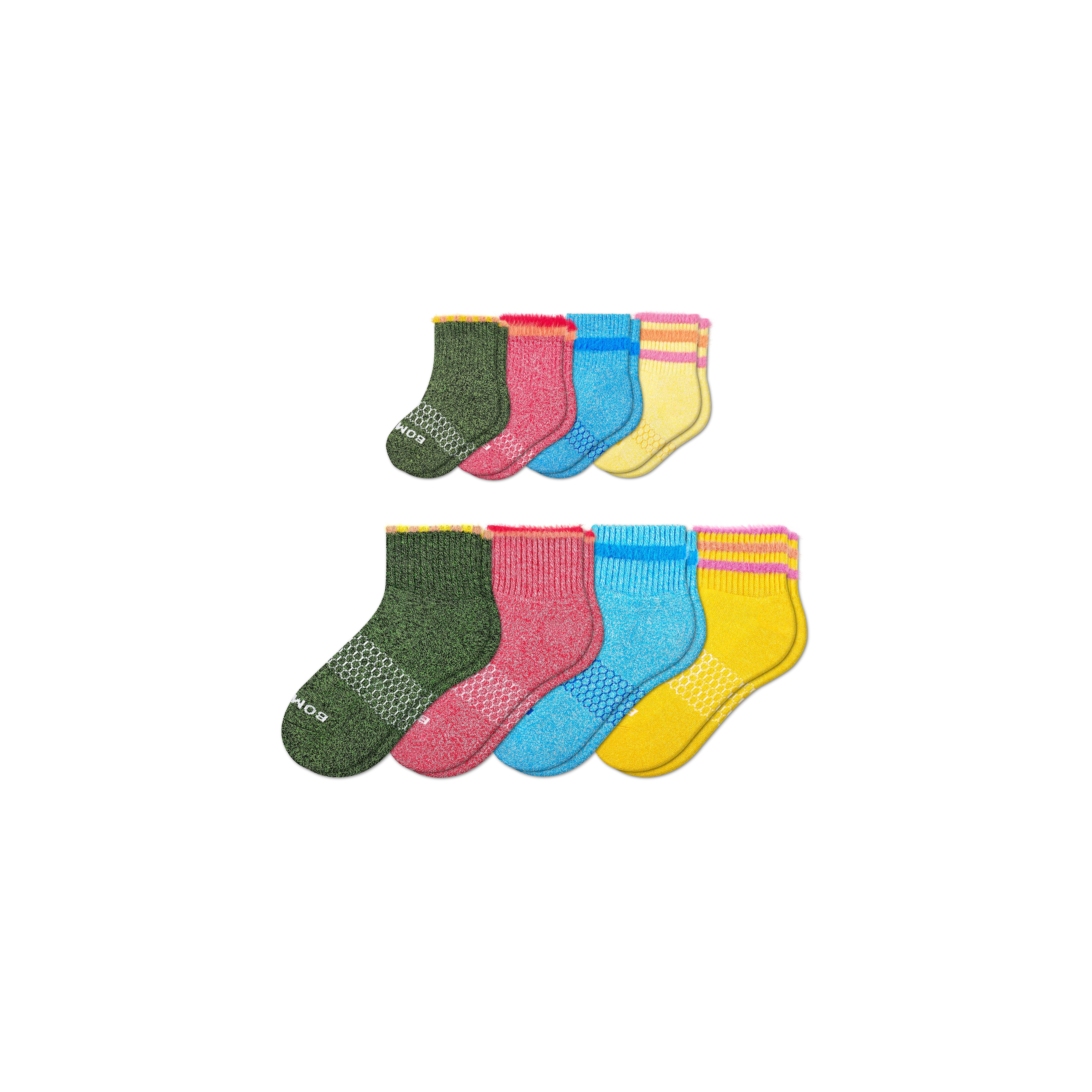 Father-Toddler Fuzzy Sesame Street Sock 8-Pack