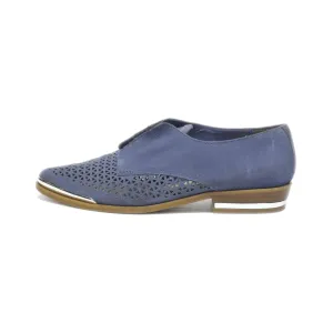 Fergie Inca Slip Ons Leather Blue Colour For Women