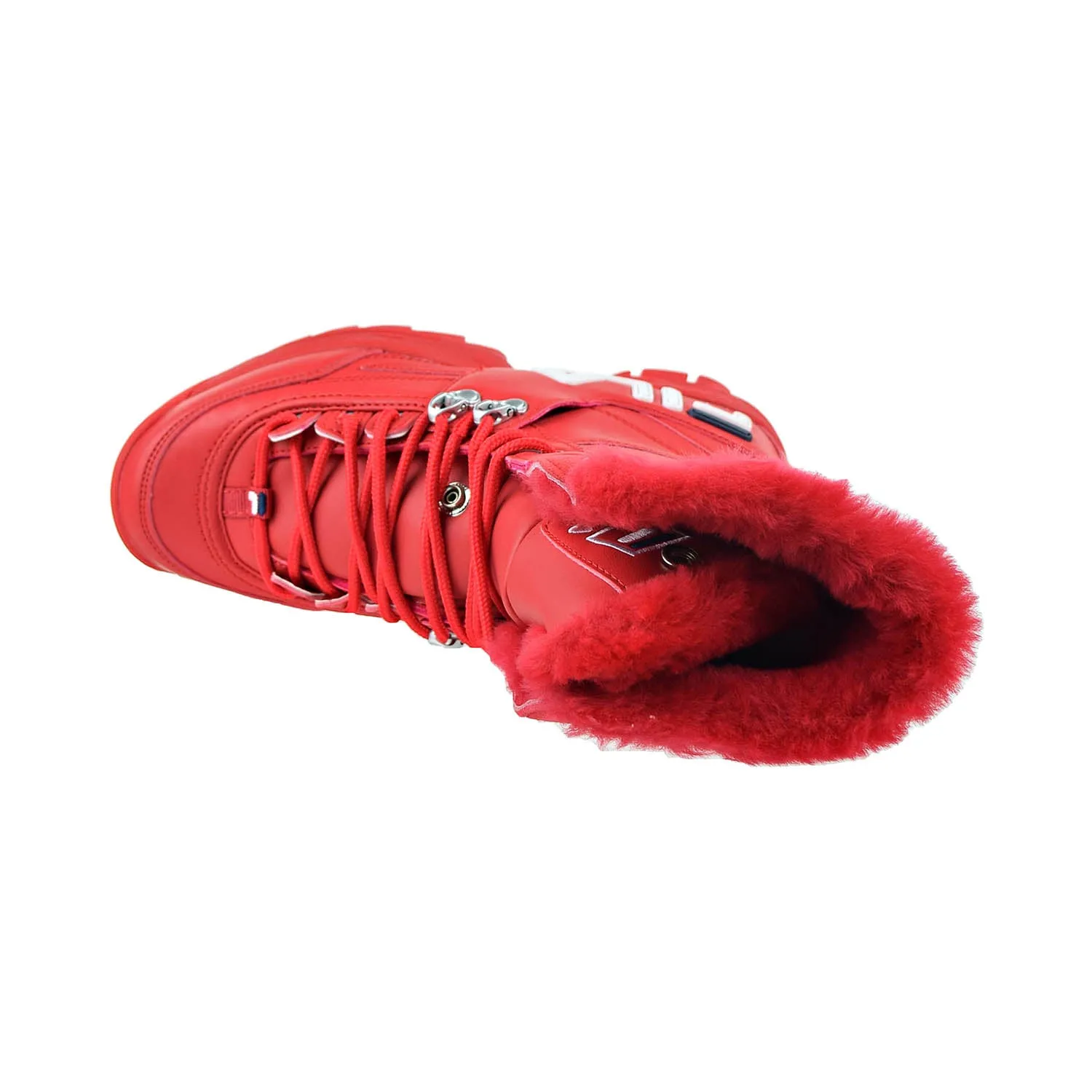 Fila Disruptor Fur Top Women's Boots Fila Red-Fila Navy-White