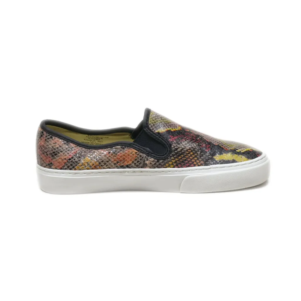 Gap Slip Ons Pu Leather Black Colour For Women