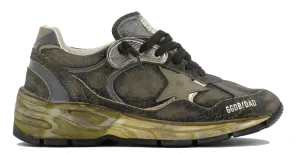 GOLDEN GOOSE RUNNING DAD BLACK SILVER KAKI